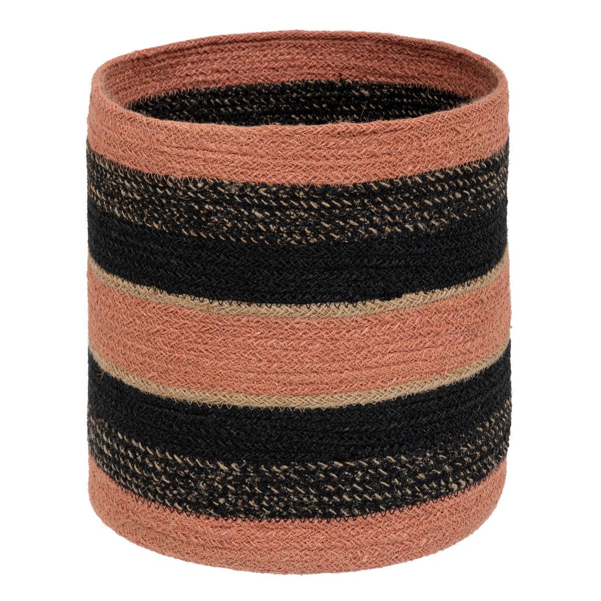Lot de 3 Paniers de rangement en Jute colorée D 27 D 24 et D 21 cm - Imagen 2