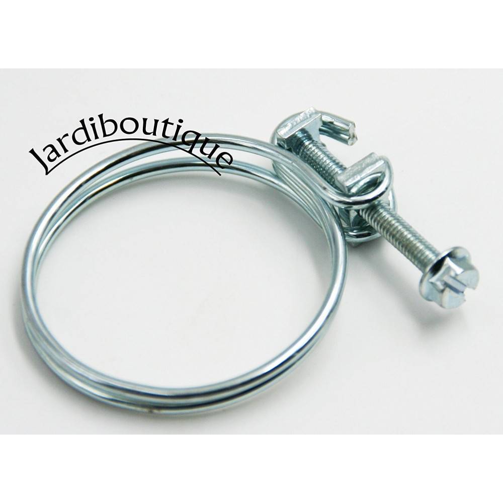 Ø 30.5 a 35 mm collier de serrage double fil avec vis ACIER ZINGUÉ - Imagen 2