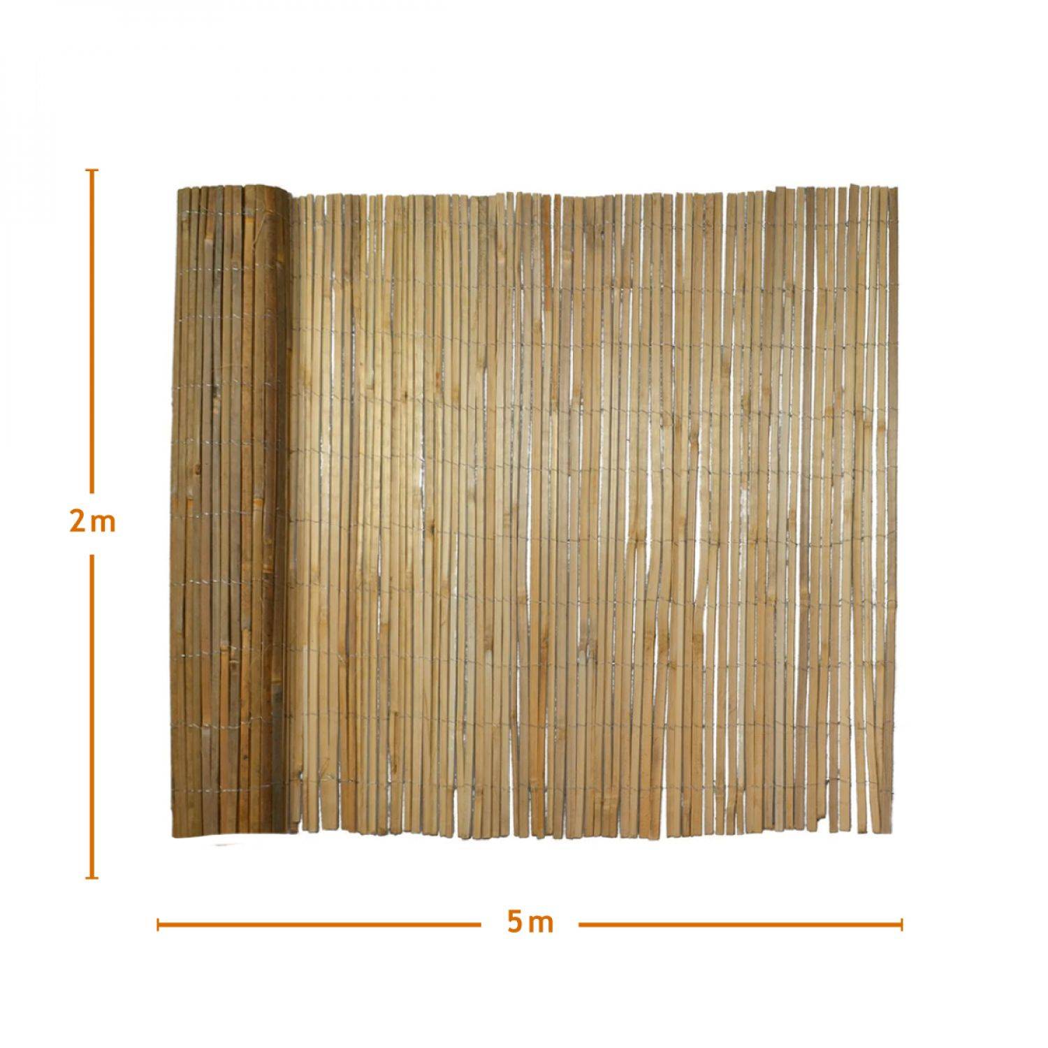 Linxor - Canisse, brise vue occultant en bambou refendu - 2 x 5 m - Linxor - Imagen 2