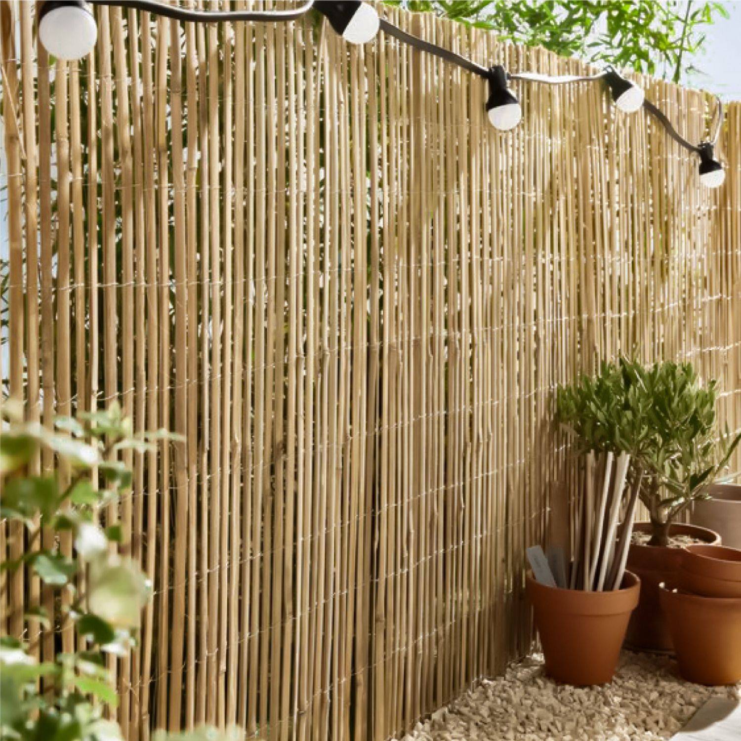 Linxor - Canisse, brise vue occultant en bambou refendu - 2 x 5 m - Linxor - Imagen 4
