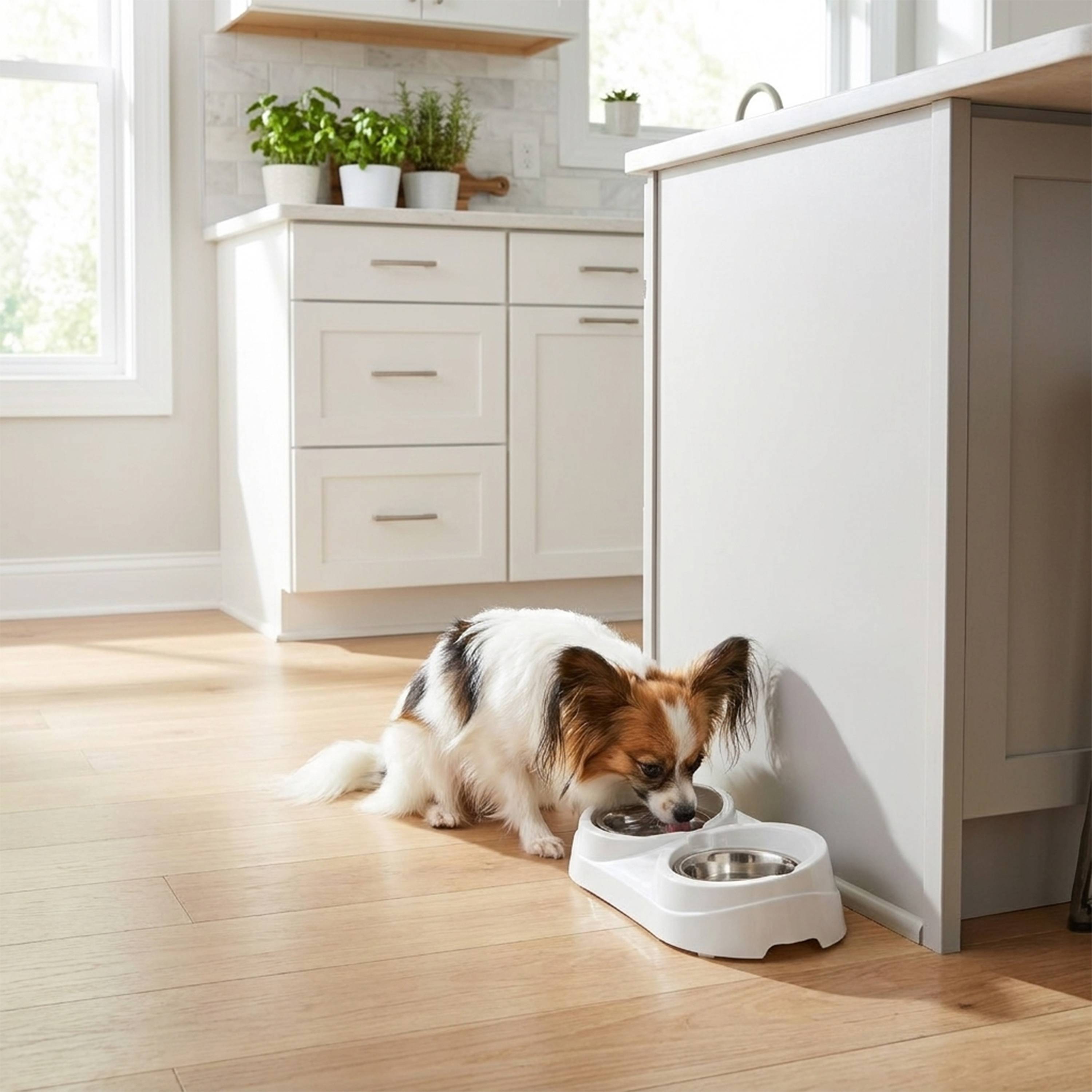 Ferplast - Ferplast Support de gamelle pour chien Duo Feed avec 2 gamelles en acier inoxydable - Système de double alimentation, Antidérapant et écologique pour - Imagen 3