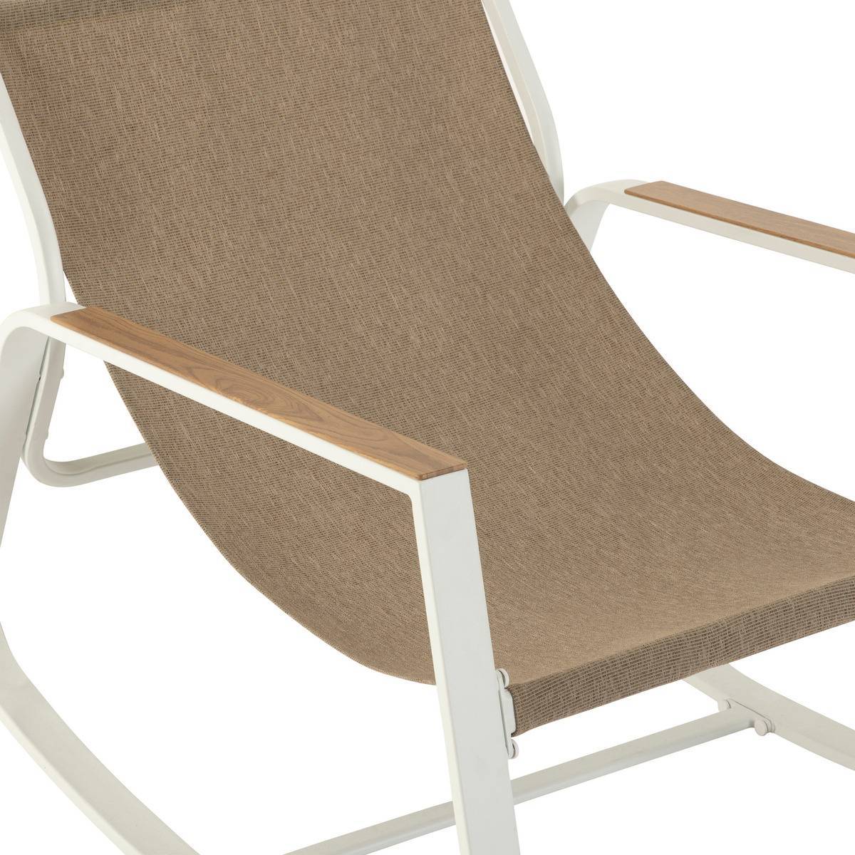 Hesperide - Fauteuil à bascule de jardin "Felinio" taupe - Hespéride - Imagen 5