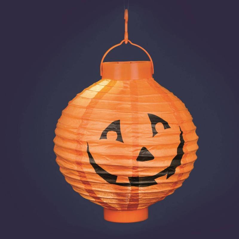 Lotti - Lampion lumineux citrouille Halloween LED en papier alimentation à piles Lotti - Imagen 1