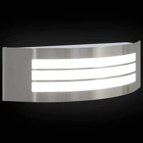 Applique murale extérieure - Lampe murale extérieure Argent 32 x 10 x 10 cm g245 - Image 9