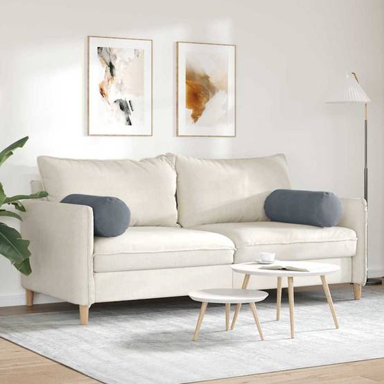 Coussins de Soutien Géants en Velours Côtelé x2 Moelleux et Lavables pour Déco Intérieur Gris Foncé 25x70 cm – ComfortXL Outdoor Living - Image 4