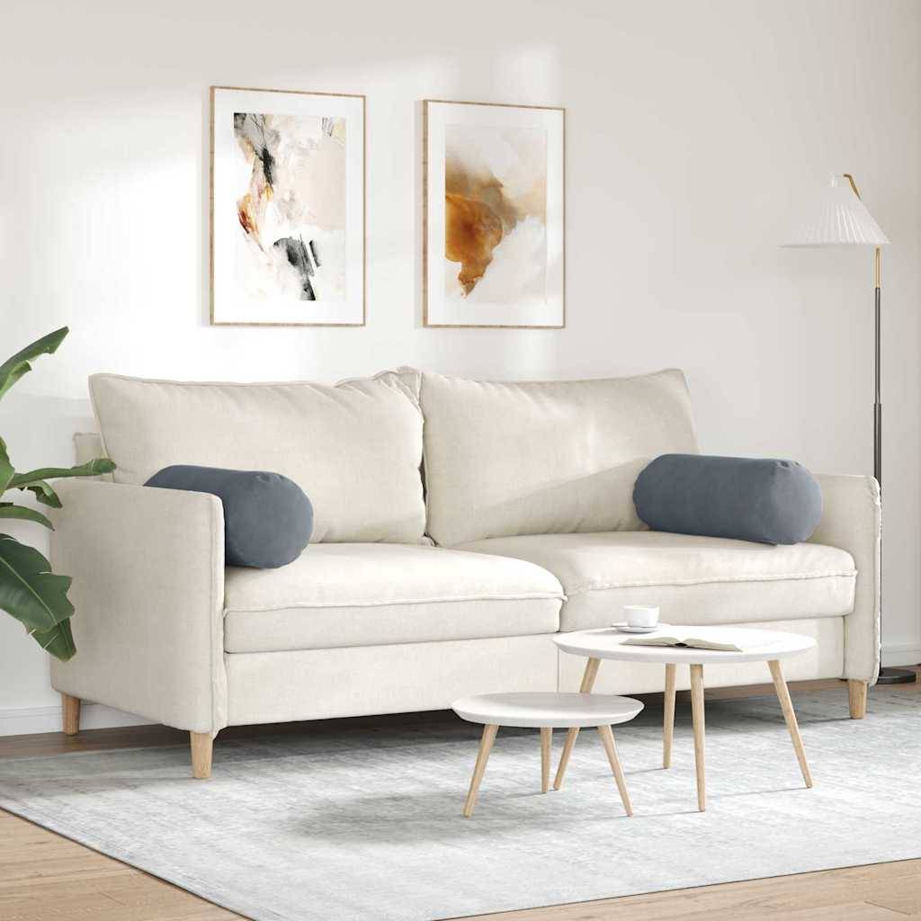 Coussins de Soutien Géants en Velours Côtelé x2 Moelleux et Lavables pour Déco Intérieur Gris Foncé 25x70 cm – ComfortXL Outdoor Living - Image 4