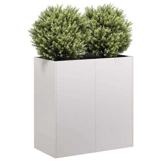 Jardinière acier inoxydable argenté 80 x 40 x 80 cm, Poids:12.15kg - PANGIVO - Image 1