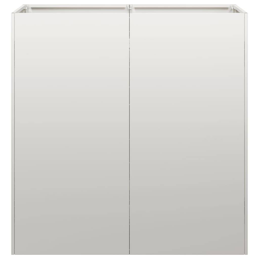 Jardinière acier inoxydable argenté 80 x 40 x 80 cm, Poids:12.15kg - PANGIVO - Image 4