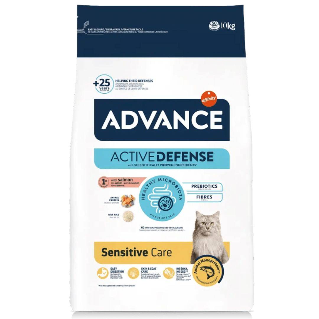 Croquettes Advance Sensitive Saumon et Riz pour chat Adulte Sac 3 kg - Imagen 1