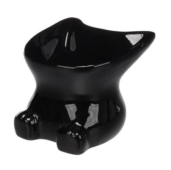 Gamelle pour chat 12 cm Dobby noir - Image 1