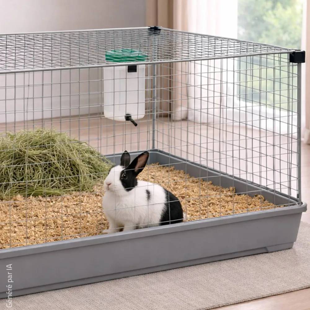 Olba - Abreuvoir lapin pipette 1L fixation clip Olba - Image 2