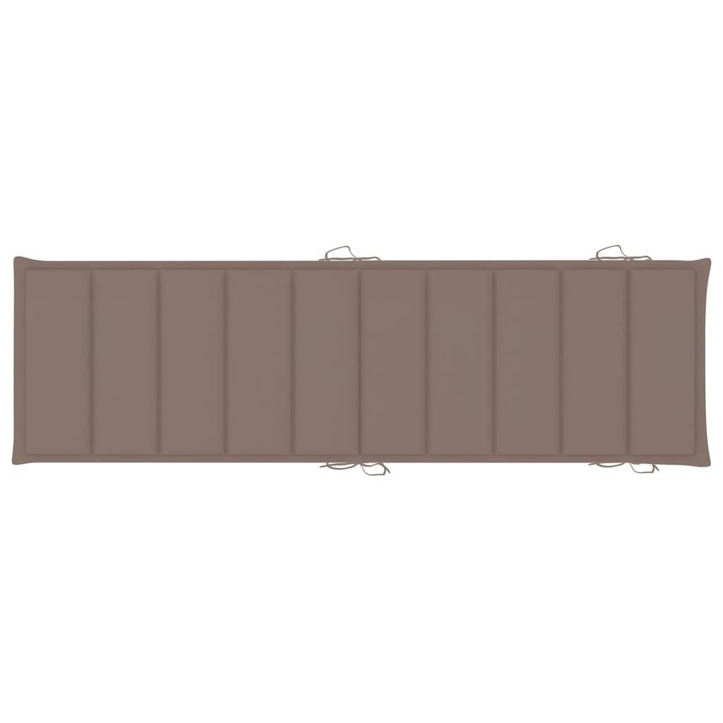 Helloshop26 - Lot de 2 transats chaise longue bain de soleil lit de jardin terrasse meuble d'extérieur avec coussins bois d'acacia solide - Imagen 9
