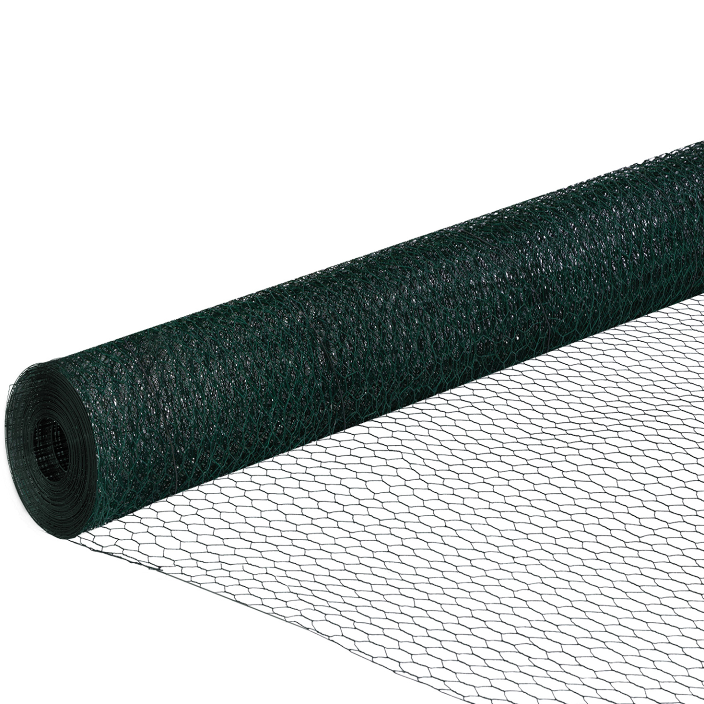 IDMARKET - Grillage pour poules vert 1x25M maille 25mm triple torsion clôture souple jardin animaux - Image 2