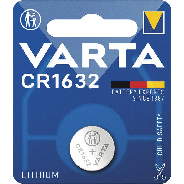 Pile bouton lithium 3V CR1632 - VARTA - 6632101401 - Image 1
