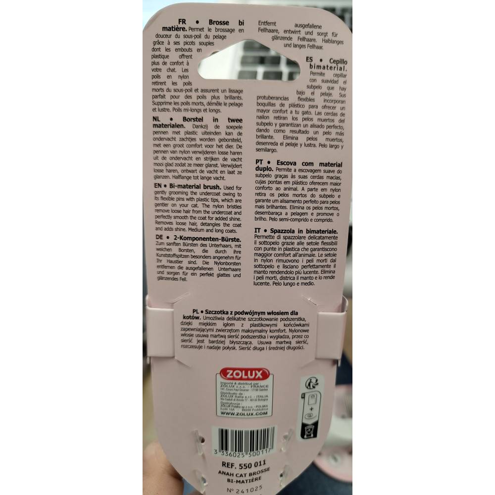 Zolux - Brosse BI matière 21 cm pour chats - Imagen 5