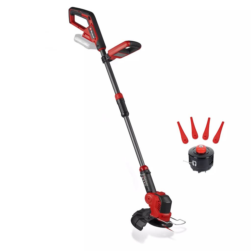 Einhell - Coupe-bordures sans fil – Largeur 25 cm – Manche télescopique – Bloc moteur pivotant – Fonction Edging – 18 V – Lames et fil inclus Einhell