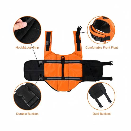 Gilet de sauvetage pour chien M IntiMeg - Image 4