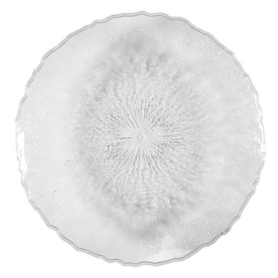 The Home Deco Factory - Plateau Design Martelé "Rogelio" 42cm Transparent - Image 2