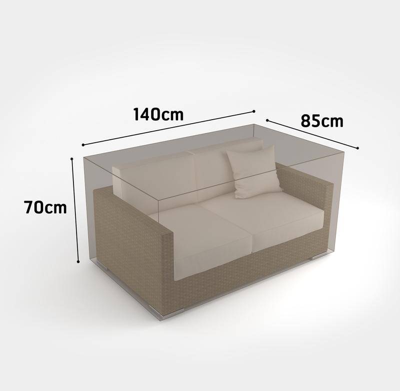 Nortène - Housse de protection en polyester pour canapé 2 places - 140 x 85 x 70 cm - g/m2 Nortene - Imagen 2