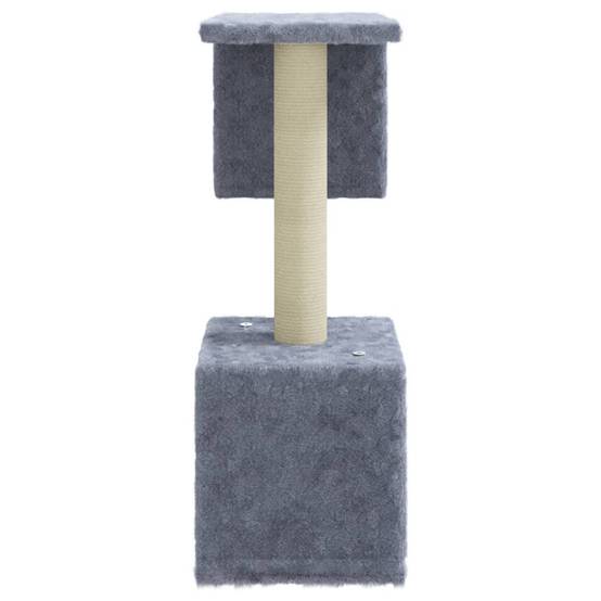 Arbre à chat compact 60 cm avec 2 échelles et niches Gris Clair – ComfortXL Pet Living - Image 4