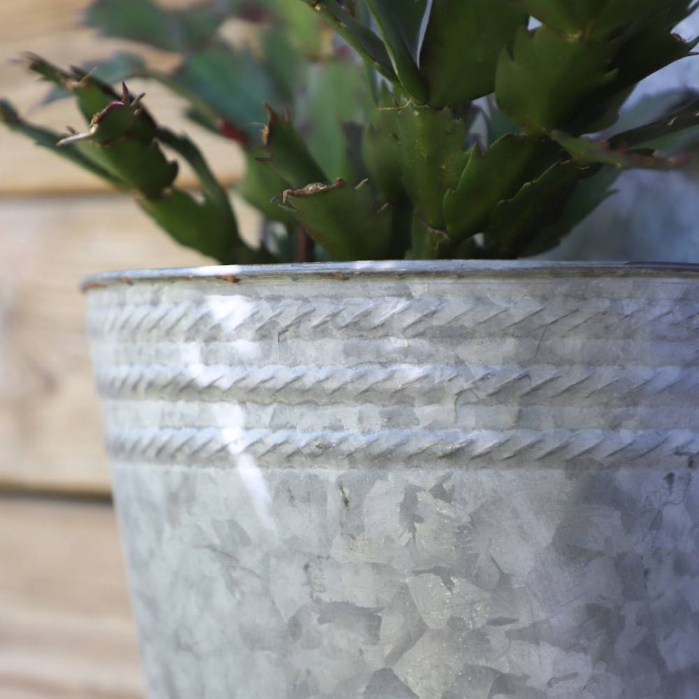 Jardinière extérieure murale porte plante métal gris 32.5cm Chemin de campagne - Image 3