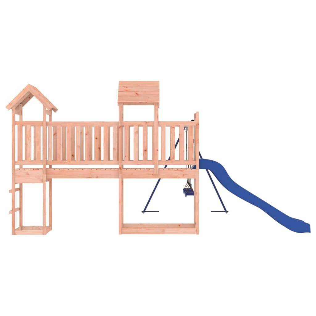 Helloshop26 - Aire de jeux d'extérieur balançoires toboggan portiques robuste jeux jardin 314 x 460 x 214 cm bois massif de douglas - Imagen 3