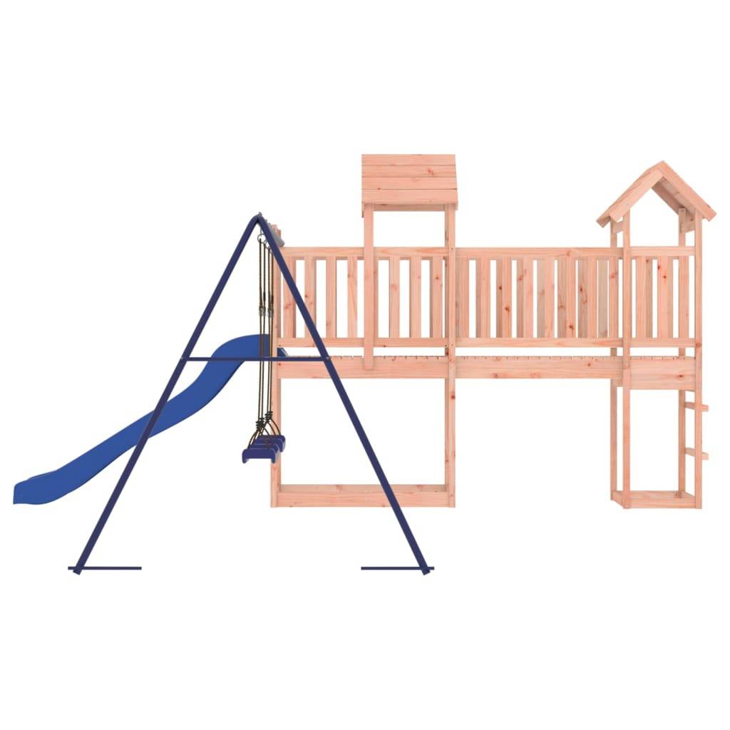 Helloshop26 - Aire de jeux d'extérieur balançoires toboggan portiques robuste jeux jardin 314 x 460 x 214 cm bois massif de douglas - Imagen 4