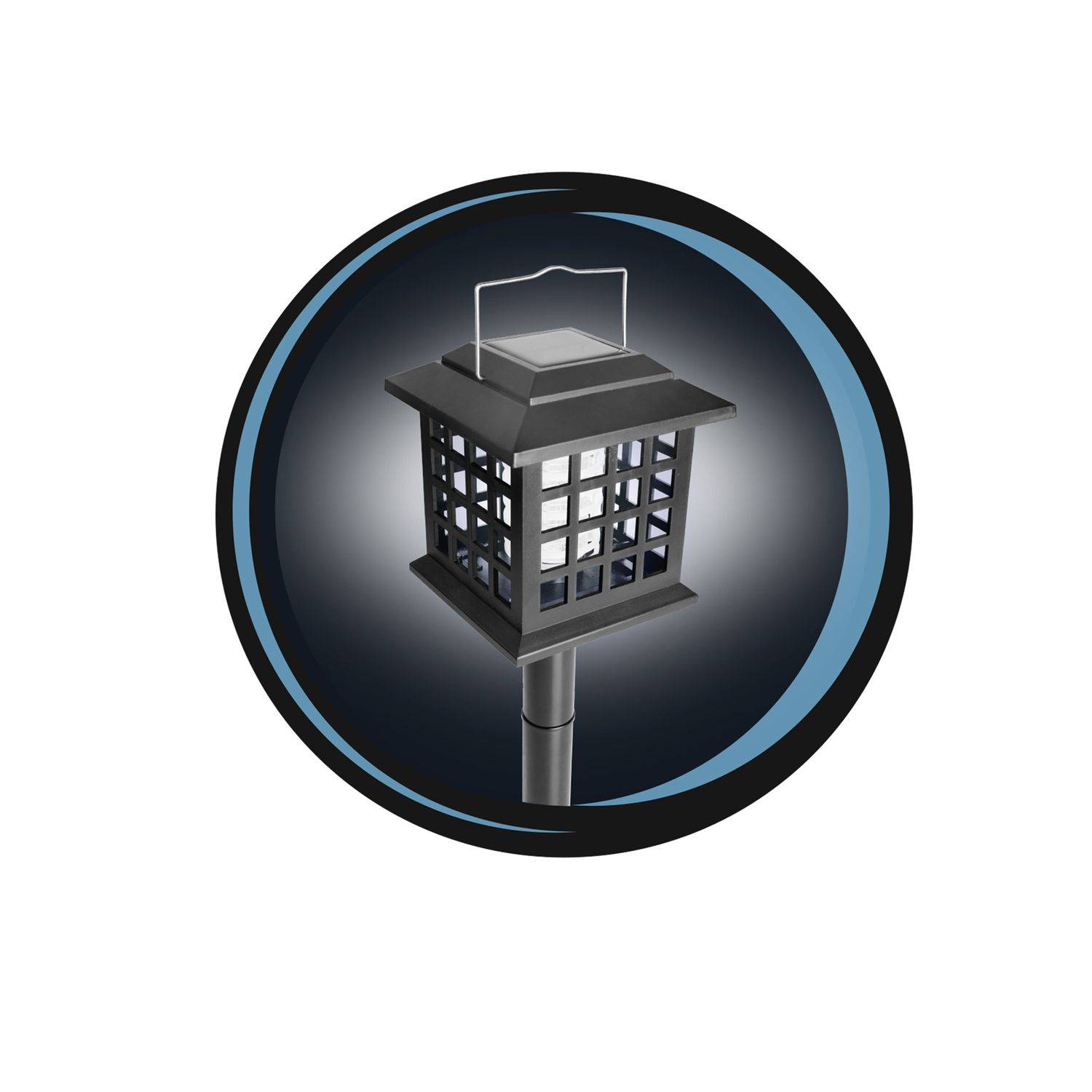 Sans Marque - Lot de 2 Lampes LED solaires à planter - Anti-moustique - Noir - Toilinux - Imagen 3