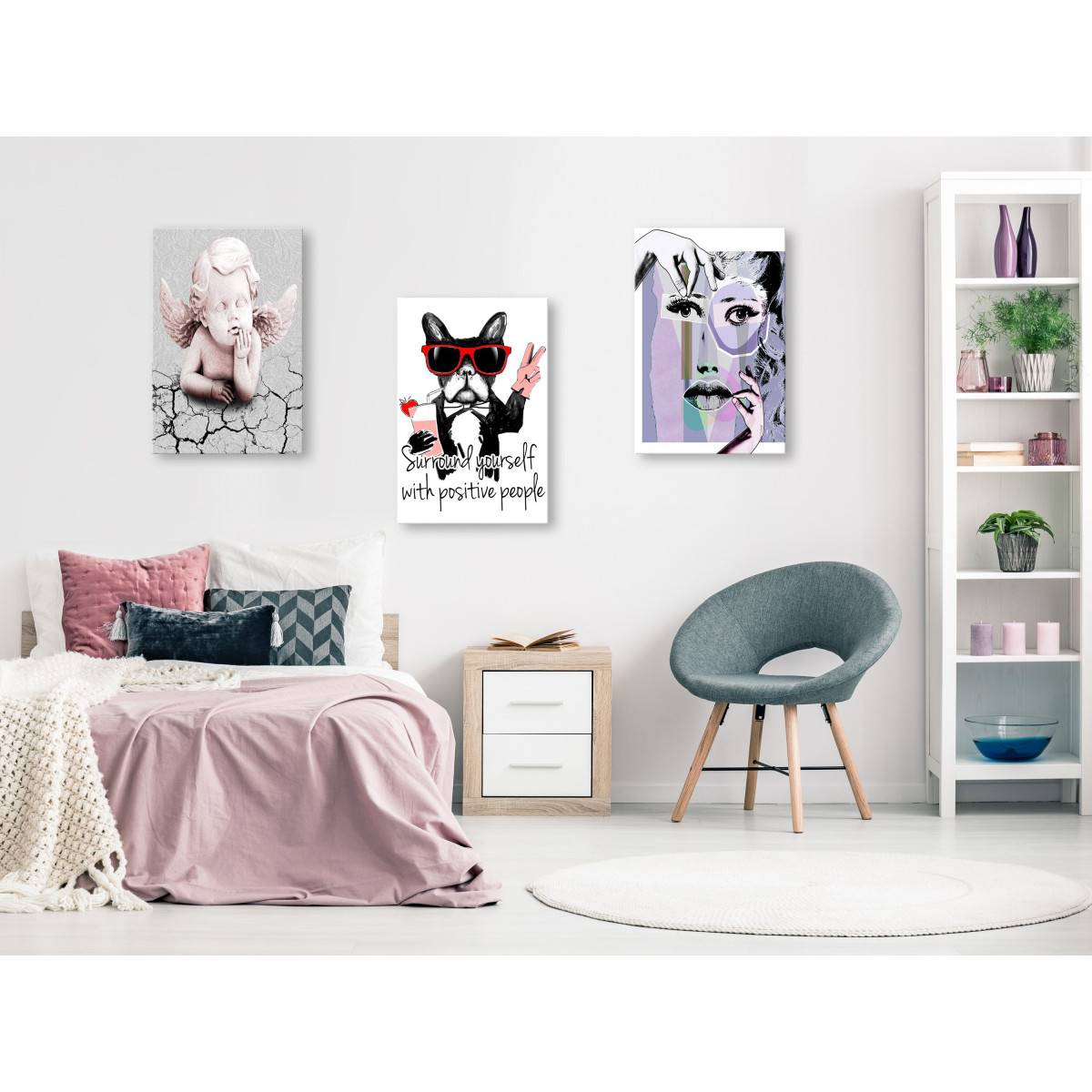 Tableau Imprimé "Portraits Collection" 30 x 60 cm - Image 2