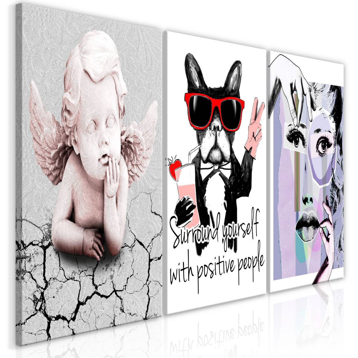 Tableau Imprimé "Portraits Collection" 30 x 60 cm - Image 1