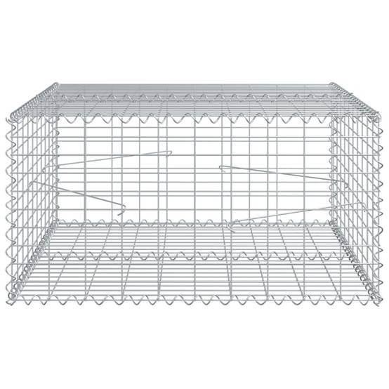 Mur Gabion Acier Galvanisé pour Aménagement Jardin 100x100x50 cm – ComfortXL Outdoor Living - Image 4