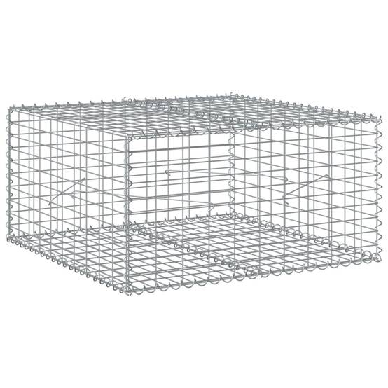 Mur Gabion Acier Galvanisé pour Aménagement Jardin 100x100x50 cm – ComfortXL Outdoor Living - Image 2
