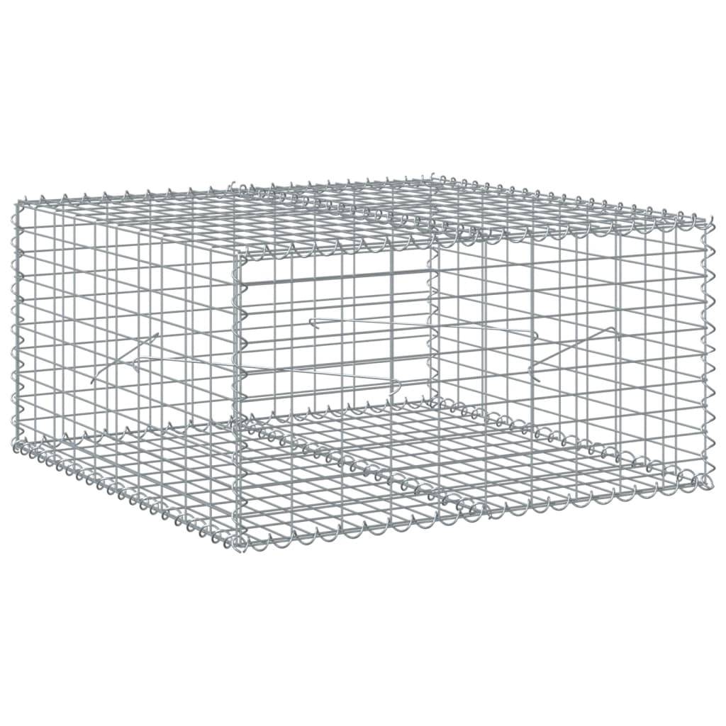 Mur Gabion Acier Galvanisé pour Aménagement Jardin 100x100x50 cm – ComfortXL Outdoor Living - Image 2