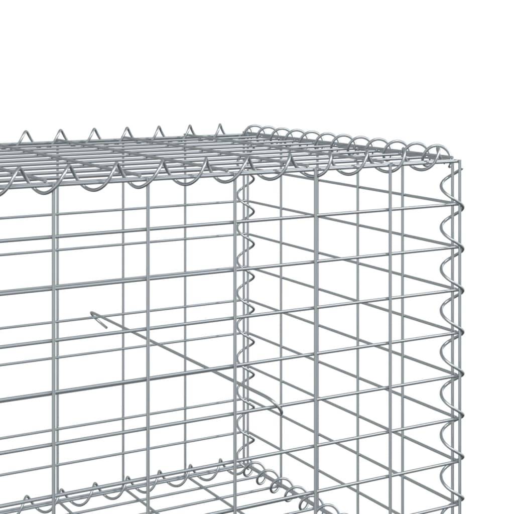 Mur Gabion Acier Galvanisé pour Aménagement Jardin 100x100x50 cm – ComfortXL Outdoor Living - Image 6