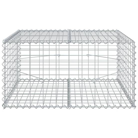 Mur Gabion Acier Galvanisé pour Aménagement Jardin 100x100x50 cm – ComfortXL Outdoor Living - Image 3