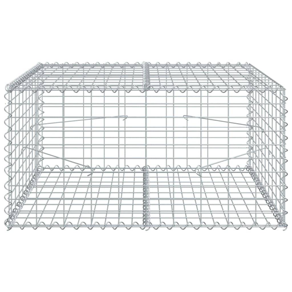 Mur Gabion Acier Galvanisé pour Aménagement Jardin 100x100x50 cm – ComfortXL Outdoor Living - Image 3