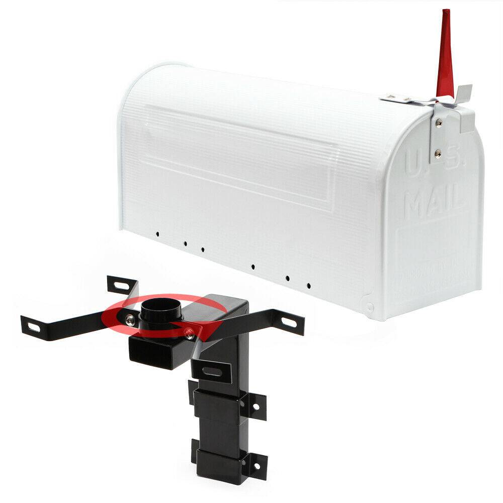 Helloshop26 - Us mailbox boite aux lettres design américain blanc montage au mur poste - Imagen 3
