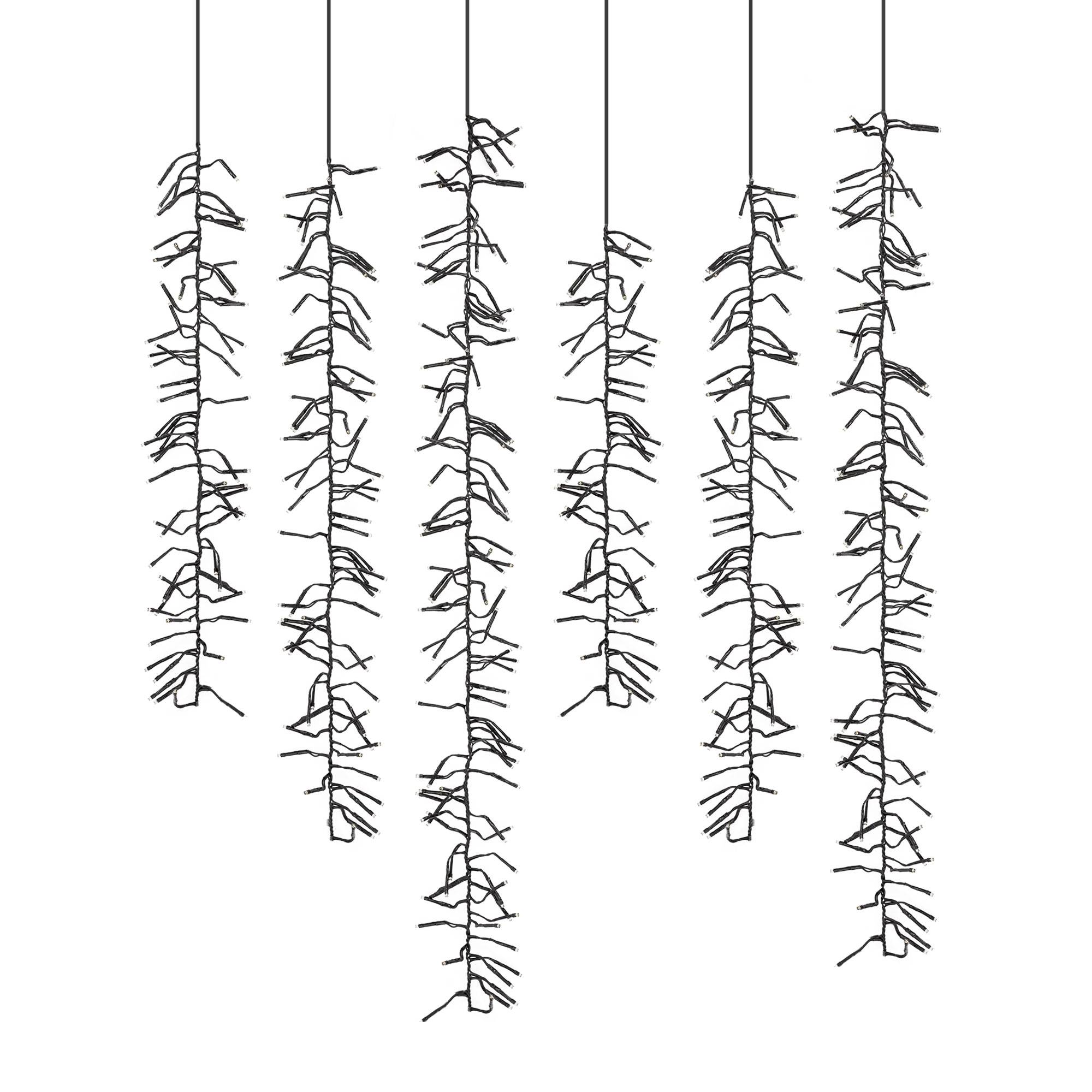 Ecd-Germany - Rideau lumineux décoration filet 480 LED IP44 blanc chaud 8 modes d'éclairage 1m - Imagen 1