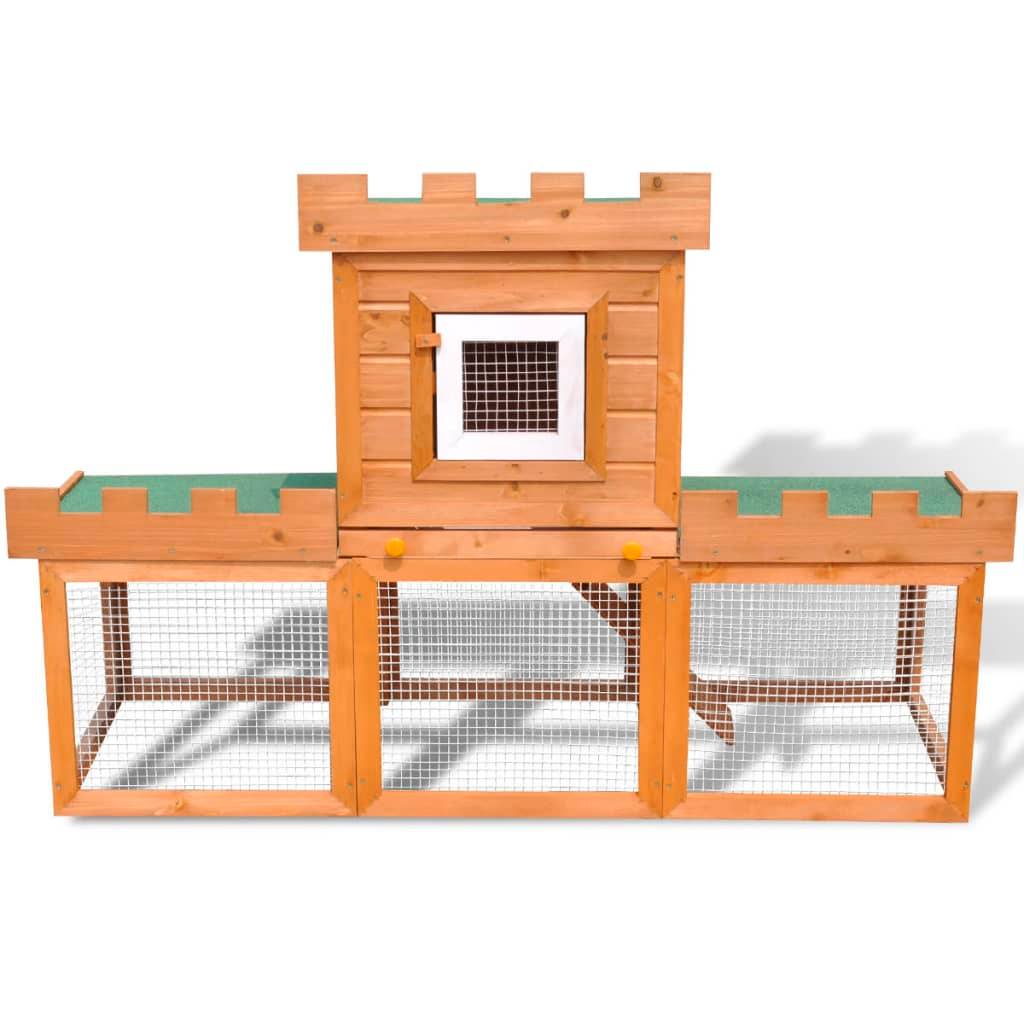 Vidaxl - Clapier large d'extérieur avec 1 seule maison vidaXL 170173 - Imagen 6