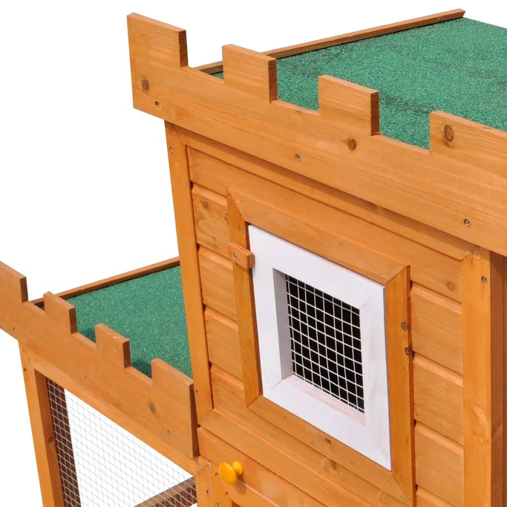 Vidaxl - Clapier large d'extérieur avec 1 seule maison vidaXL 170173 - Imagen 5