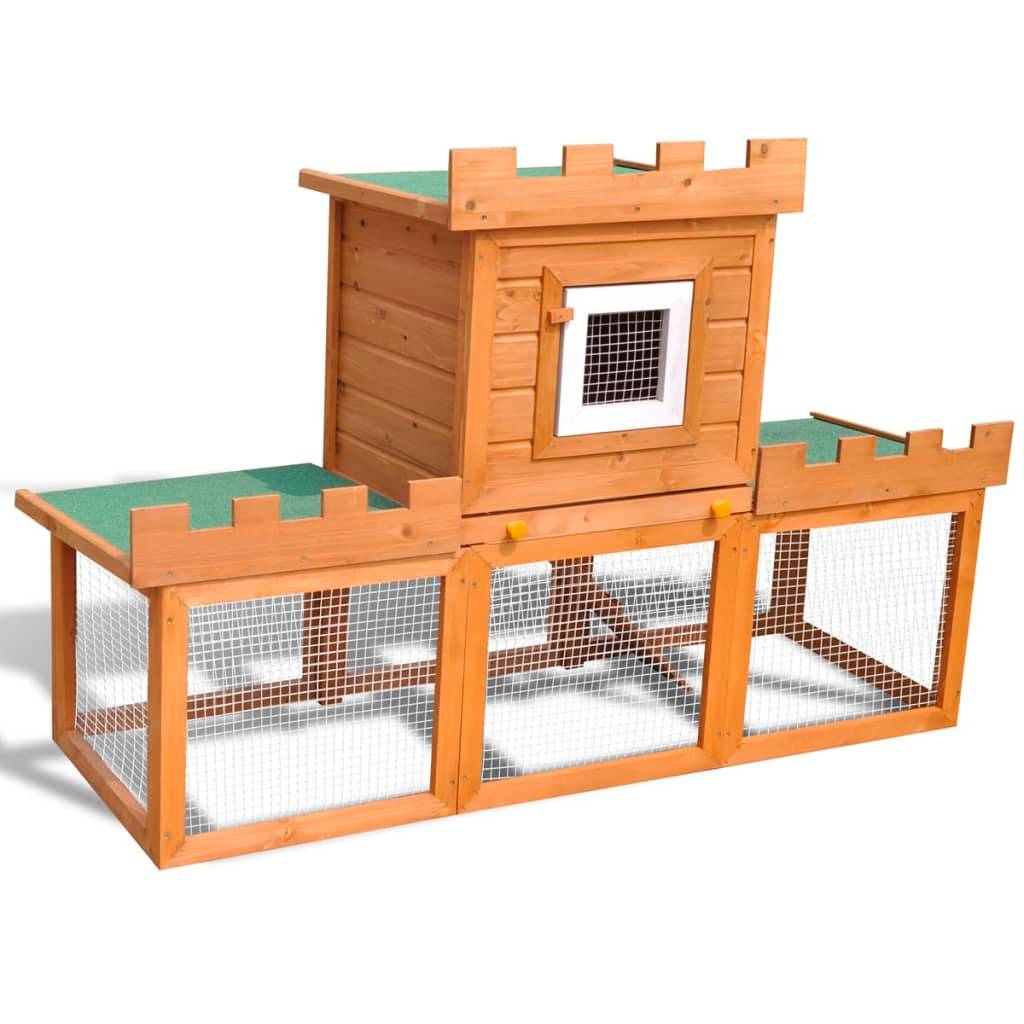 Vidaxl - Clapier large d'extérieur avec 1 seule maison vidaXL 170173 - Imagen 1