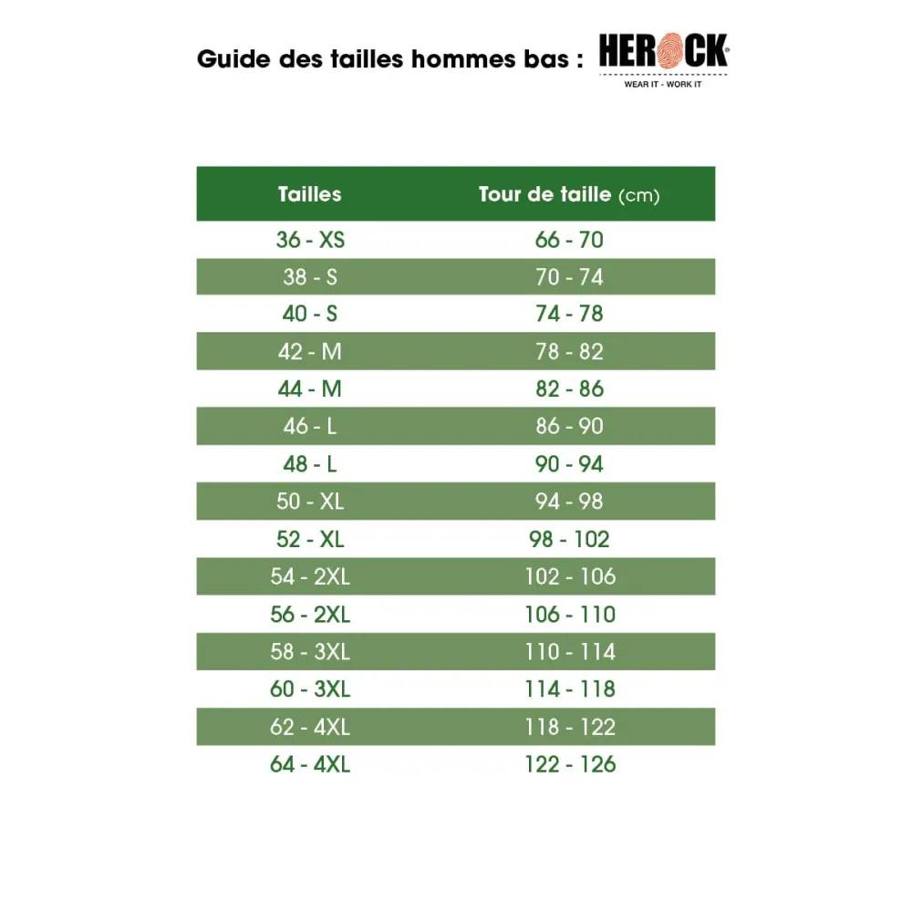 Herock - Pantalon de travail homme Hector Herock® - Poches multiples - Extensible 4 directions - Noir/Charbon Herock - Imagen 9