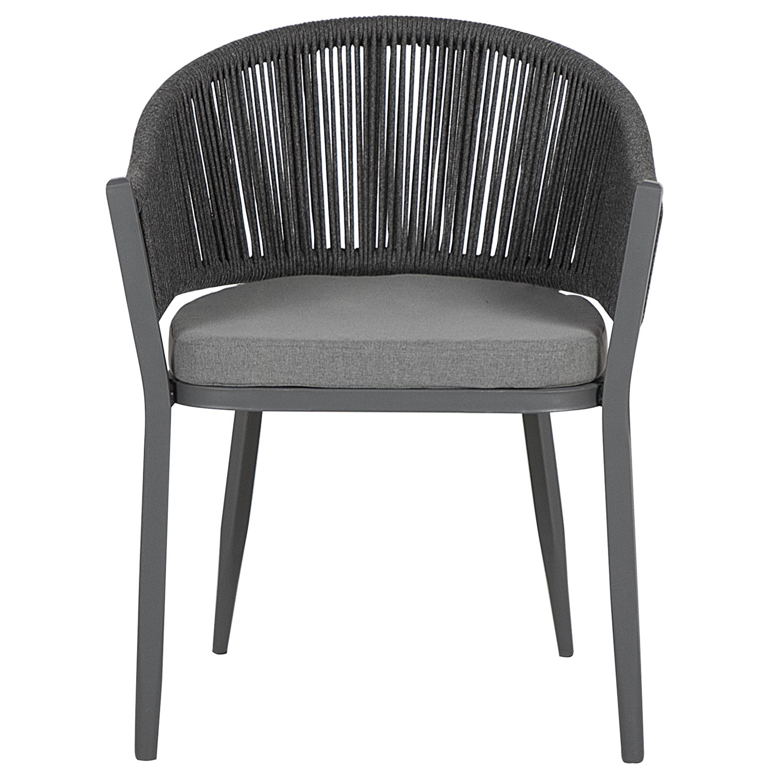Beliani - Set de salle à manger, 4 Personnes Aluminium Gris MILETO - Beliani - Imagen 4
