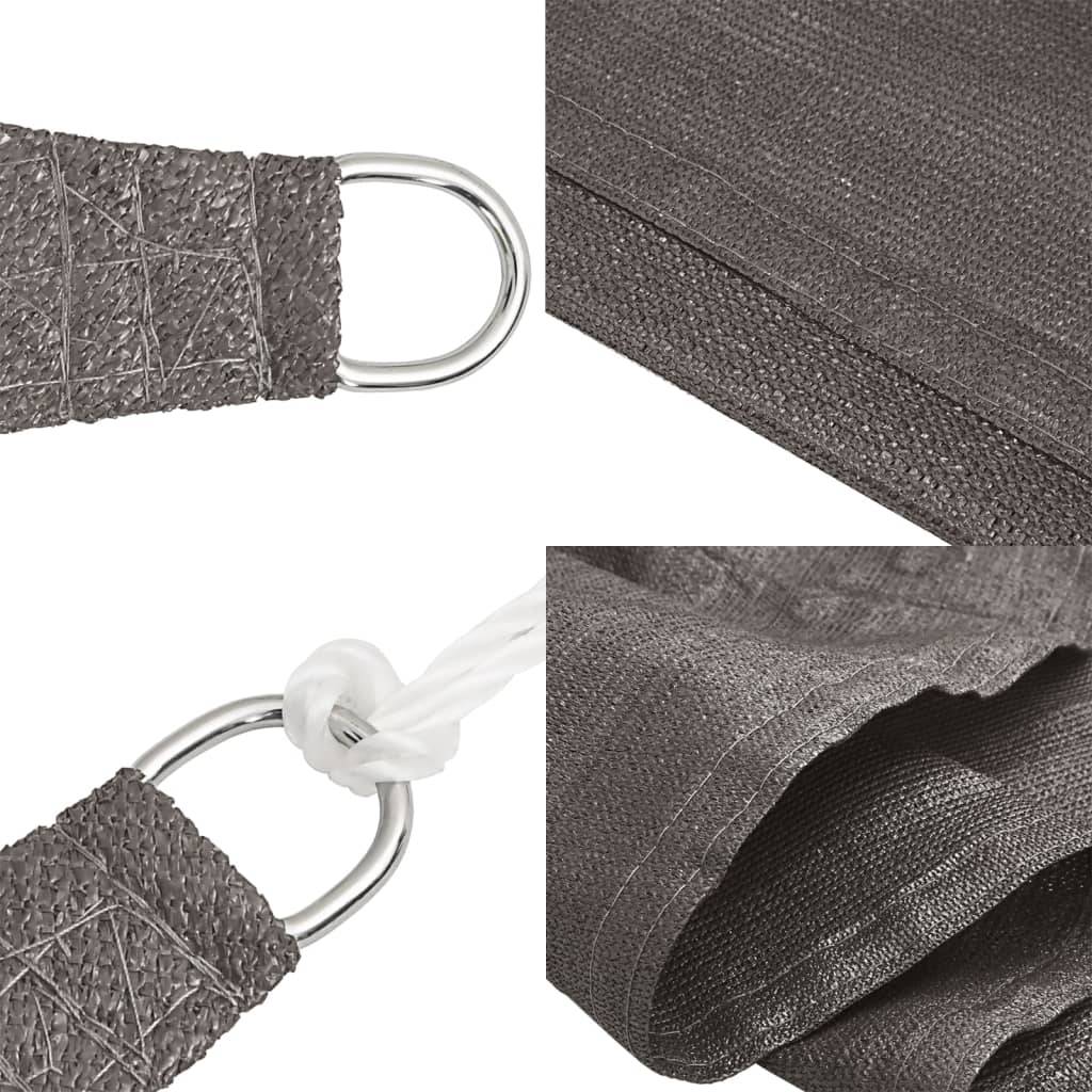 Maison Chic - Voile d'ombrage - Voile solaire 160 g/m² Anthracite 5x7 m PEHD - Meuble Pro - Imagen 7