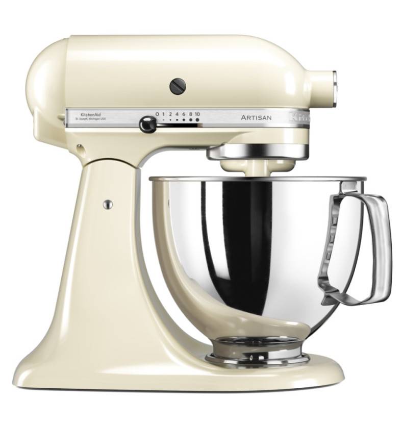 Robot sur socle 4,8l 300w crème 5KSM125EAC Kitchenaid - Image 1