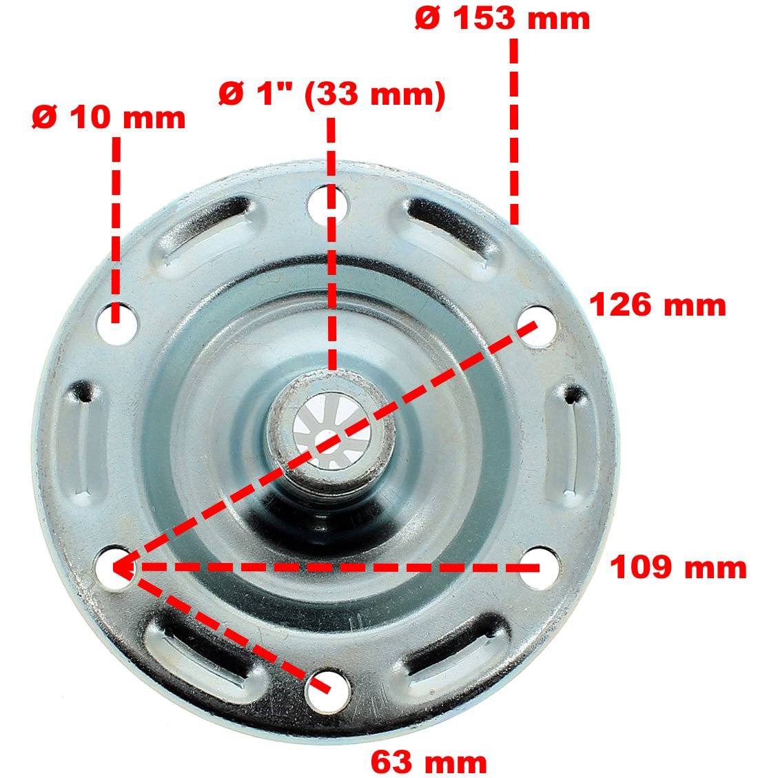 Gt Market - Bride 1' (33 mm) pour réservoir à pression et surpresseur 24, 50 et 100 litres - GT MARKET - Imagen 3