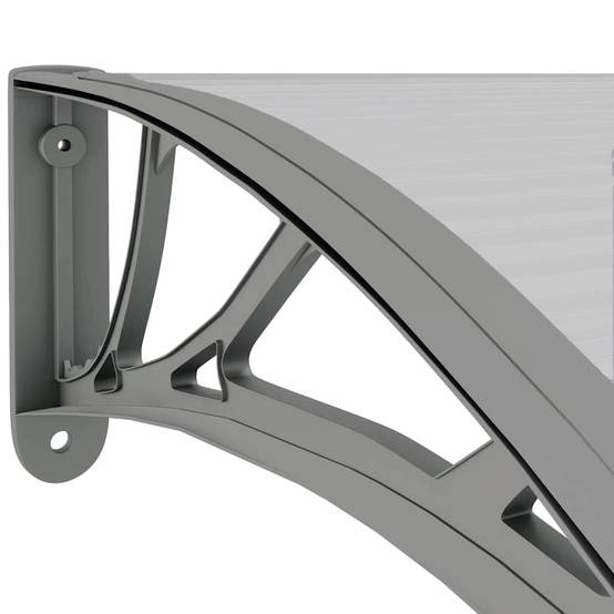 Maison Chic - Store banne | Auvent de porte Gris 300x75 cm Polycarbonate Maison Chic - Image 6