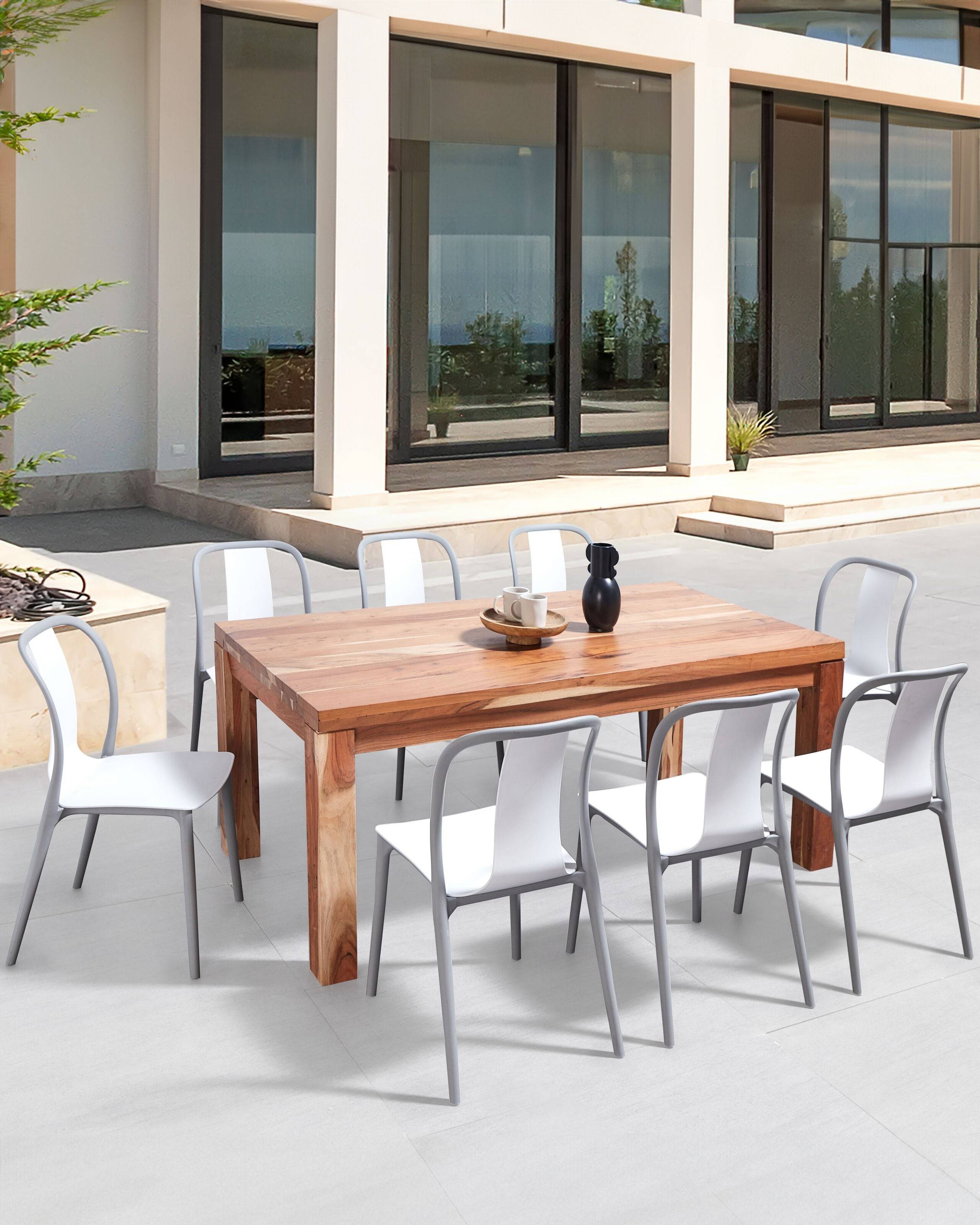 Beliani - Chaise de jardin Matière synthétique Blanc SPEZIA - Beliani - Imagen 1