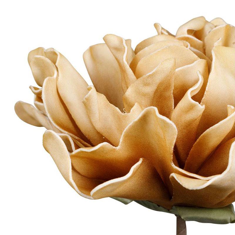 Fleur Hortensi Ocre Polyéthylène 35cm - Image 4