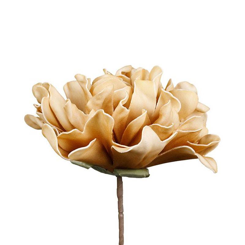 Fleur Hortensi Ocre Polyéthylène 35cm - Image 3